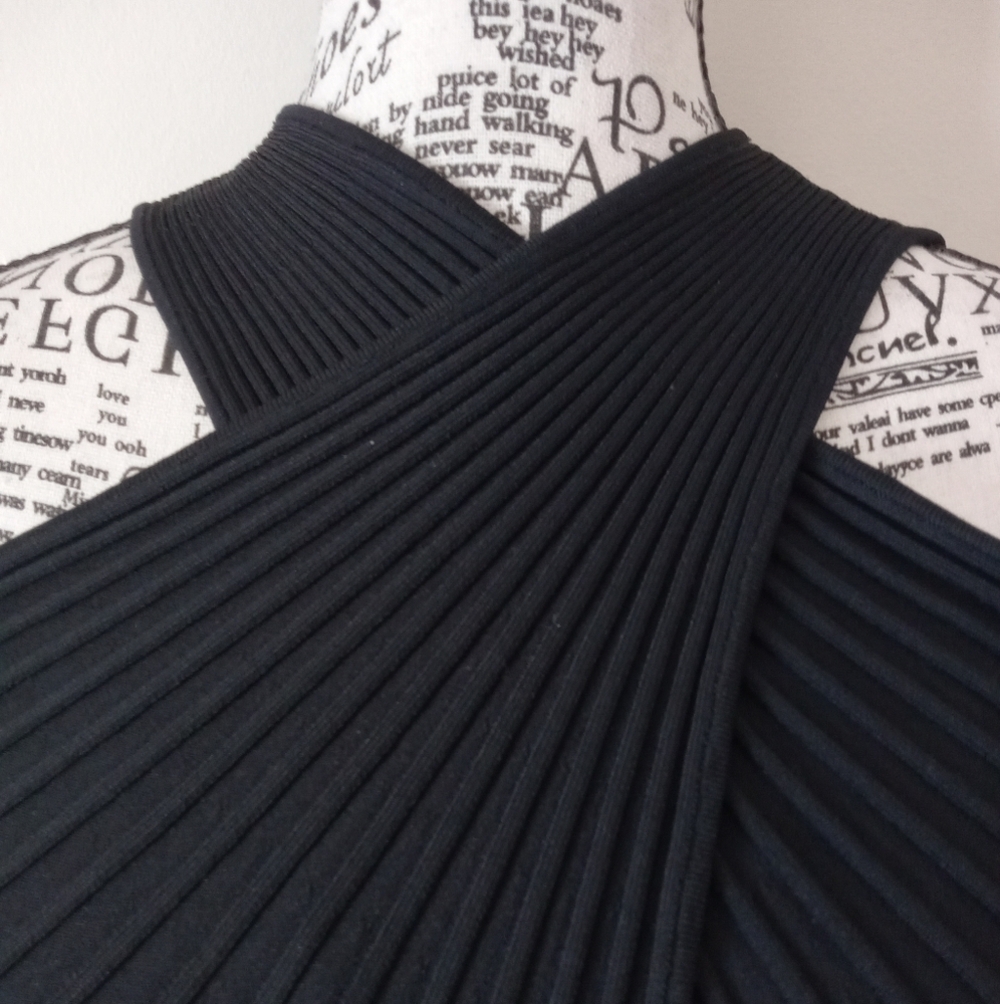 Ted Baker Loulous Cross Front Pleated Dress with Knit Bodice Coral Size 2 - Picture 5 of 15